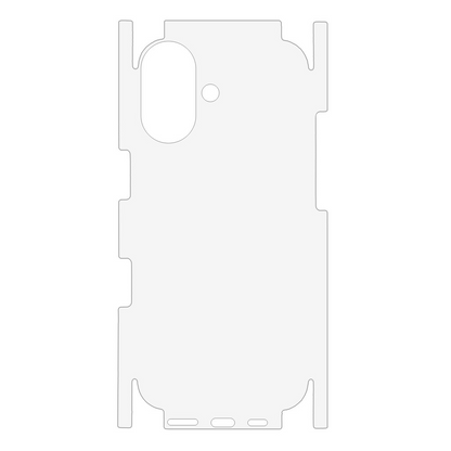 OEM takasuojakalvo Apple iPhone 17:lle, muovia