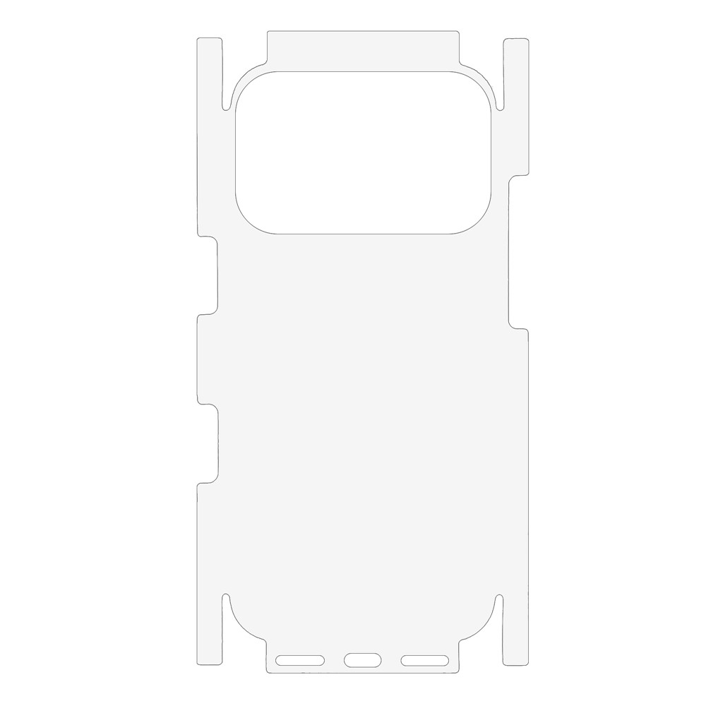 OEM takasuojakalvo Apple iPhone 17 Pro:lle, muovia
