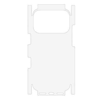 OEM takasuojakalvo Apple iPhone 17 Pro:lle, muovia