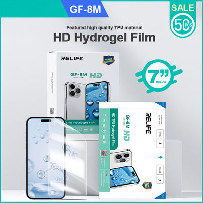 Hydrogeelikalvo / TPU Relife GF-8M UV-tyhjiölaminointikoneeseen Sunshine C3 Mix Ultra, 120mm x 210mm, 50 kappaleen setti