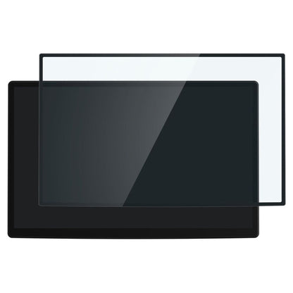 Spigen GlastR EZ FIT -suojakalvo Tesla X / S -navigaattoriin (2022 - 2021), Panssarilasi, Musta AGL04688