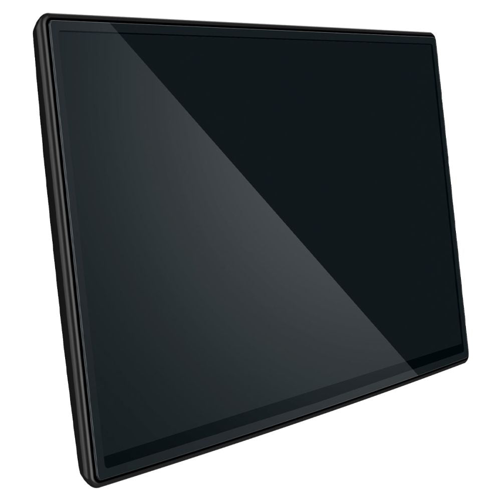 Spigen GlastR EZ FIT -suojakalvo Tesla X / S -navigaattoriin (2022 - 2021), Panssarilasi, Musta AGL04688