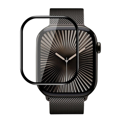Blueo High Molecule -suojakalvo Apple Watch Series 10 42mm:lle, karkaistu lasi, musta