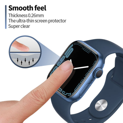 Blueo High Molecule -suojakalvo Apple Watch Series 10 42mm:lle, karkaistu lasi, musta