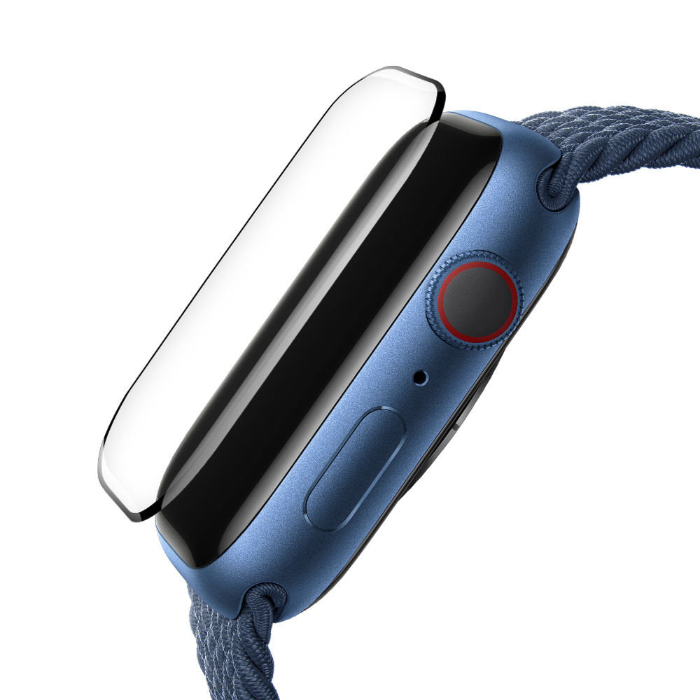 Blueo High Molecule -suojakalvo Apple Watch 10 46mm -sarjalle, karkaistu lasi, musta
