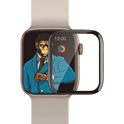 Blueo High Molecule -suojakalvo Apple Watch 8 / 7 41 mm -sarjalle, karkaistu lasi, musta