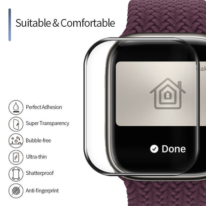 Blueo High Molecule -suojakalvo Apple Watch 8 / 7 41 mm -sarjalle, karkaistu lasi, musta