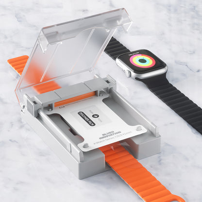 Blueo High Molecule -suojakalvo Apple Watch 8 / 7 41 mm -sarjalle, karkaistu lasi, musta