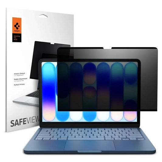 Spigen Safe View Magnetic Privacy Näytönsuoja Apple MacBook Neo 13 tuumaa, muovi AFL11670