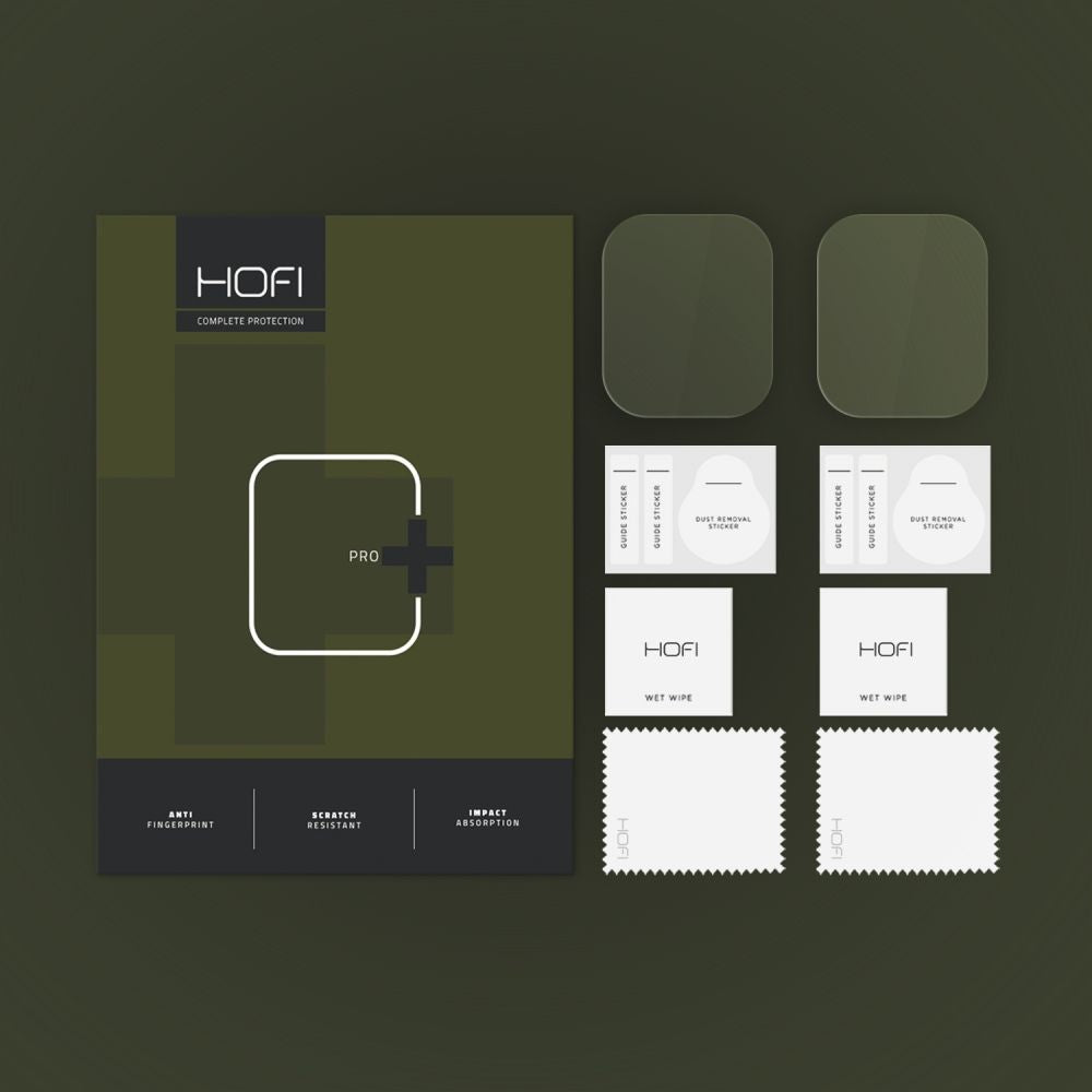 HOFI Glass PRO+ suojakalvo Xiaomi Redmi Watch 5 Active -kellolle, 2 kappaleen setti, karkaistu lasi