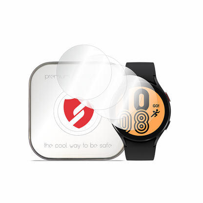 Smart Protection Premium Classic suojakalvo Samsung Galaxy Watch4 44mm:lle, 4 kappaleen setti, muovia