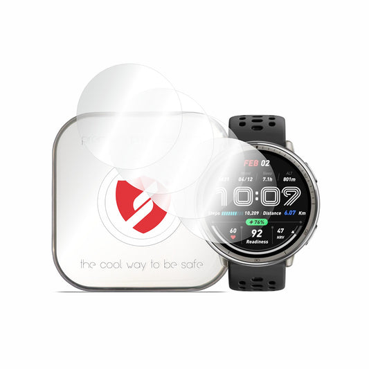 Smart Protection Premium Classic -suojakalvo Amazfit Active 2 (pyöreä) -kellolle, 4 kappaleen setti, muovia