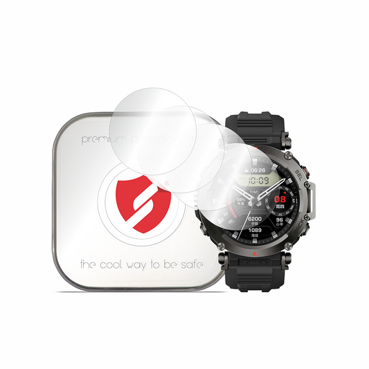 Smart Protection Premium Classic suojakalvo Amazfit T-Rex Ultra -älylaitteelle, 4 kappaleen setti, muovia