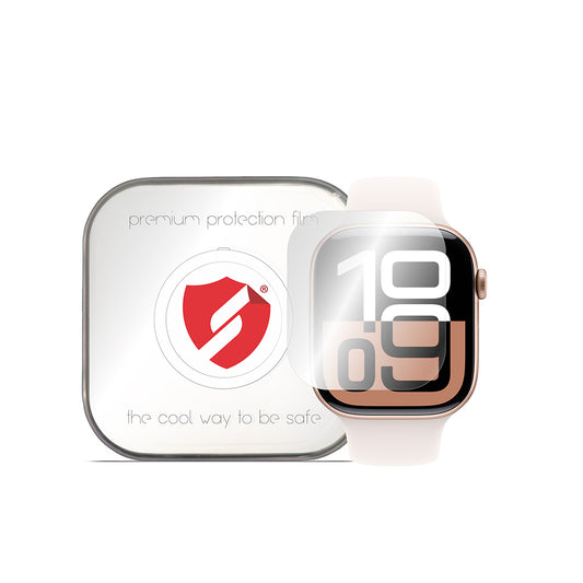 Smart Protection Premium Classic -suojakalvo Apple Watch Series 10 42mm:lle, 4 kappaleen setti, muovia