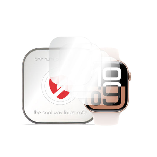 Smart Protection Premium Classic -suojakalvo Apple Watch Series 10 42mm:lle, 4 kappaleen setti, muovia