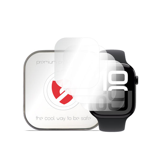 Smart Protection Premium Classic -suojakalvo Apple Watch 10 46 mm -sarjalle, 4 kappaleen setti, muovia