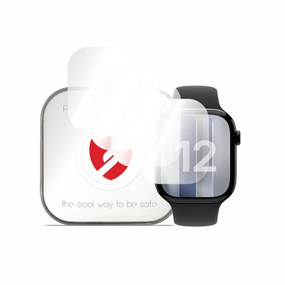 Smart Protection Premium Classic -suojakalvo Apple Watch Series 12 42mm:lle, 4 kappaleen setti, muovia