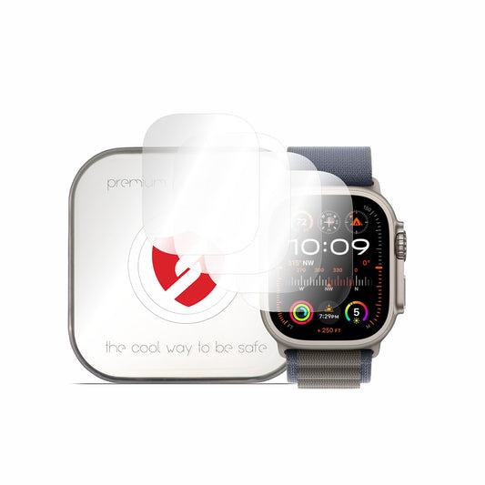 Smart Protection Premium Classic -suojakalvo Apple Watch Ultra Seriesille, 4 kappaleen setti, muovia