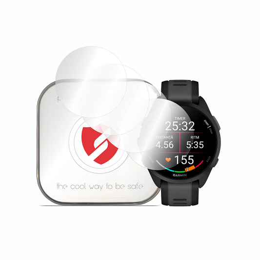Smart Protection Premium Classic suojakalvo Garmin Forerunner 165:lle, 4 kappaleen setti, muovia