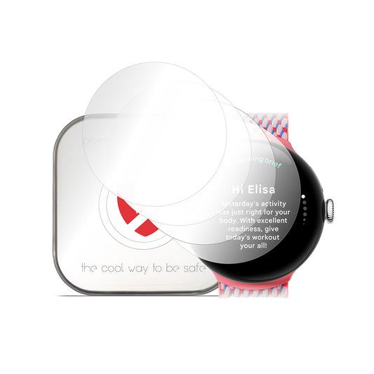 Smart Protection Premium Classic -suojakalvo Google Pixel Watch 3 41 mm:lle, 4 kappaleen setti, muovia