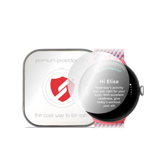 Smart Protection Premium Classic -suojakalvo Google Pixel Watch 3 41 mm:lle, 4 kappaleen setti, muovia