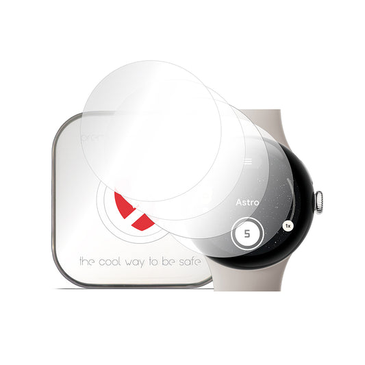 Smart Protection Premium Classic -suojakalvo Google Pixel Watch 3 45 mm:lle, 4 kappaleen setti, muovia