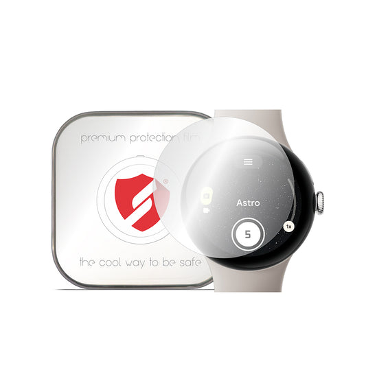 Smart Protection Premium Classic -suojakalvo Google Pixel Watch 3 45 mm:lle, 4 kappaleen setti, muovia