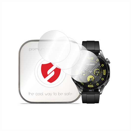 Smart Protection Premium Classic suojakalvo Huawei Watch GT 4 46mm:lle, 4 kappaleen setti, muovia