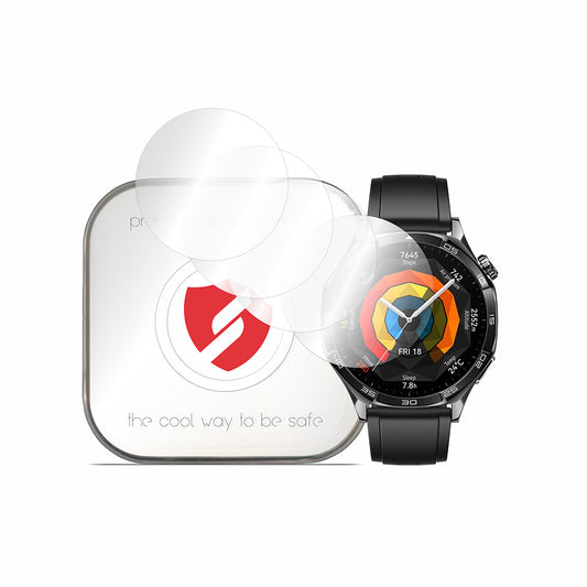 Smart Protection Premium Classic -suojakalvo Huawei Watch GT 5 46mm:lle, 4 kappaleen setti, muovia