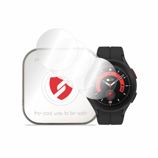 Smart Protection Premium Classic -suojakalvo Samsung Galaxy Watch5 Pro 45mm:lle, 4 kappaleen setti, muovia
