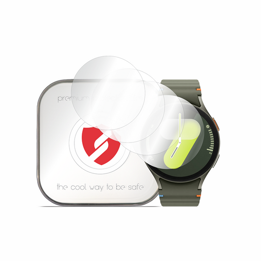 Smart Protection Premium Classic -suojakalvo Samsung Galaxy Watch7 44mm:lle, 4 kappaleen setti, muovia