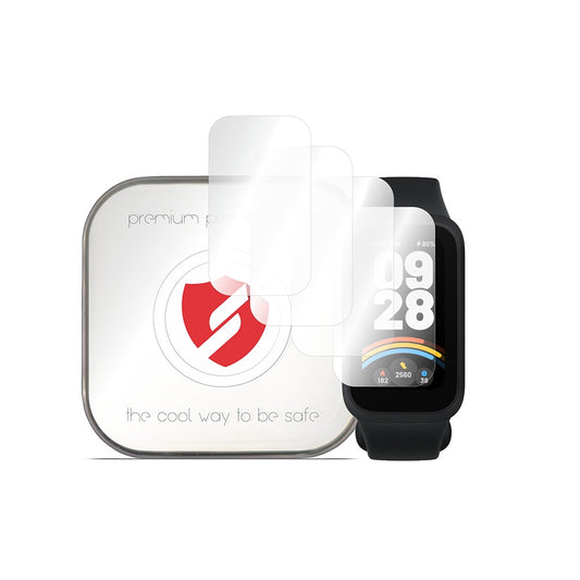 Smart Protection Premium Classic -suojakalvo Xiaomi Smart Band 9 Active -laitteelle, 4 kappaleen setti, muovia