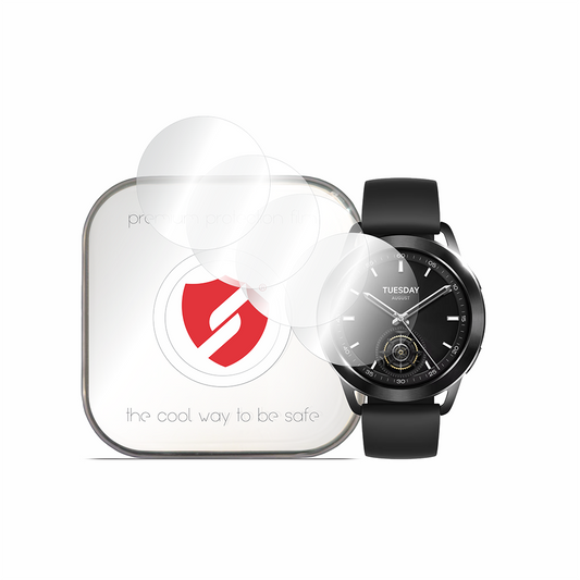 Smart Protection Premium Classic suojakalvo Xiaomi Watch S3:lle, 4 kappaleen setti, muovia