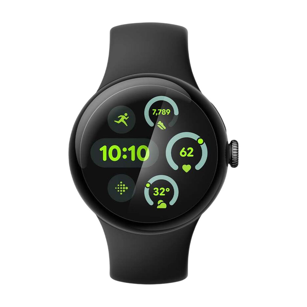 Suojakalvo Spigen Elite Shield EZ FIT Google Pixel Watch 45mm -sarjalle, 2 kappaleen setti, suojattu lasi, läpinäkyvä AFL08525