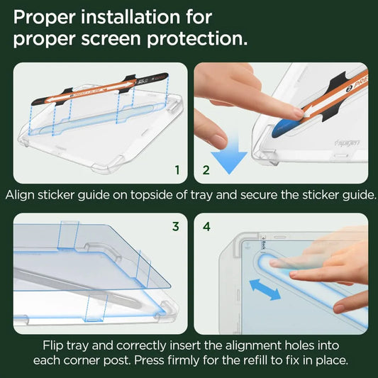 Spigen GlastR EZ FIT Anti-Glare -suojakalvo Tesla 3:lle (2021 - 2023), Karkaistu lasi AGL04338