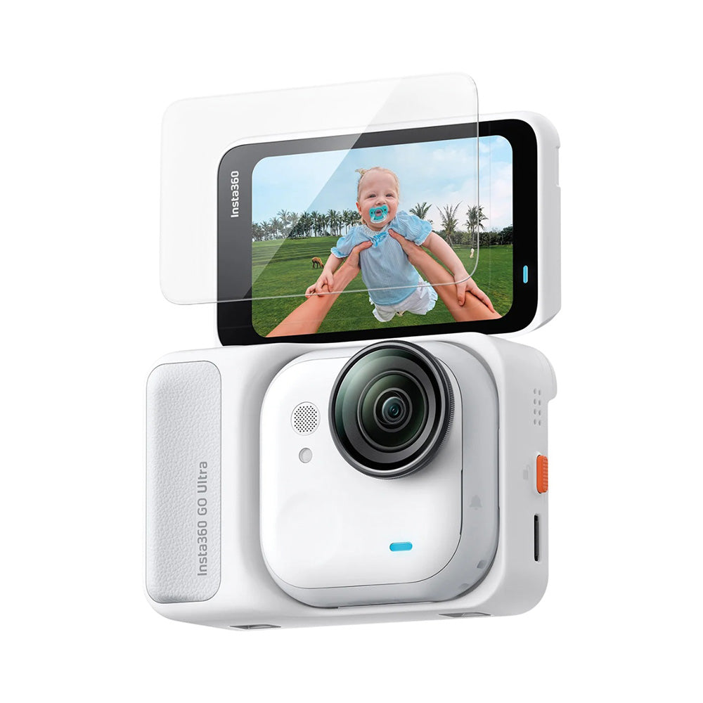 Spigen GlastR Slim -näytönsuojakalvo Insta360 Go Ultra -kameralle, karkaistu lasi, 2 kappaleen setti AGL11171