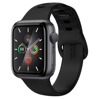 Spigen ProFlex EZ FIT -suojakalvo Apple Watch 44mm -sarjalle, 2 kappaleen setti, joustava lasi, musta
