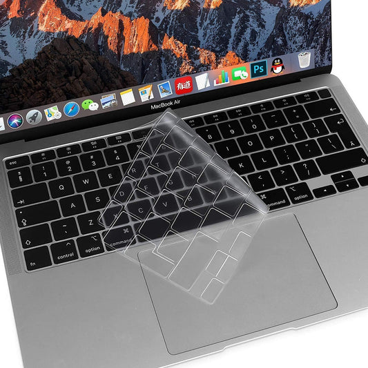 Techsuit PureTypeX näppäimistösuoja Apple Macbook Air 13 (2020) varten, läpinäkyvä