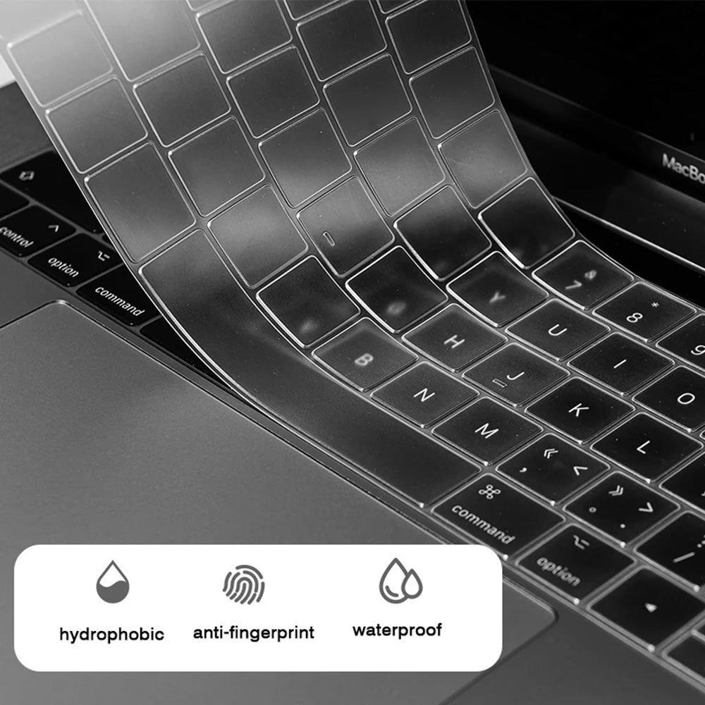 Techsuit PureTypeX näppäimistösuoja Apple Macbook Air 13 (2020) varten, läpinäkyvä