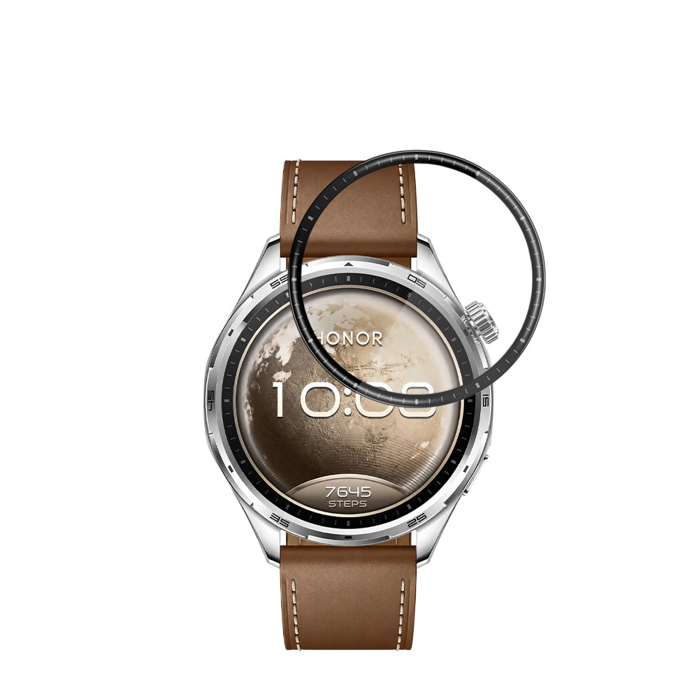 Techsuit Nano Flex -suojakalvo Honor Watch 6:lle, muovia, 2 kappaleen setti, musta