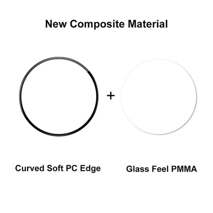 Techsuit Nano Flex -suojakalvo Huawei Watch 4 Prolle, 2 kappaleen setti, Muovi, Musta