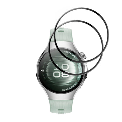 Techsuit Nano Flex -suojakalvo Huawei Watch 5 42mm:lle, 2 kappaleen setti, Muovi, Musta