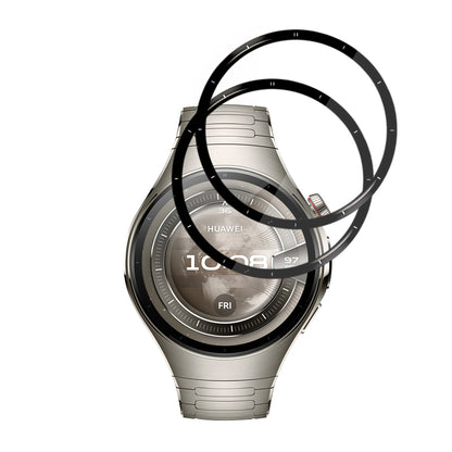 Techsuit Nano Flex -suojakalvo Huawei Watch 5 46mm:lle, 2 kappaleen setti, Muovi, Musta