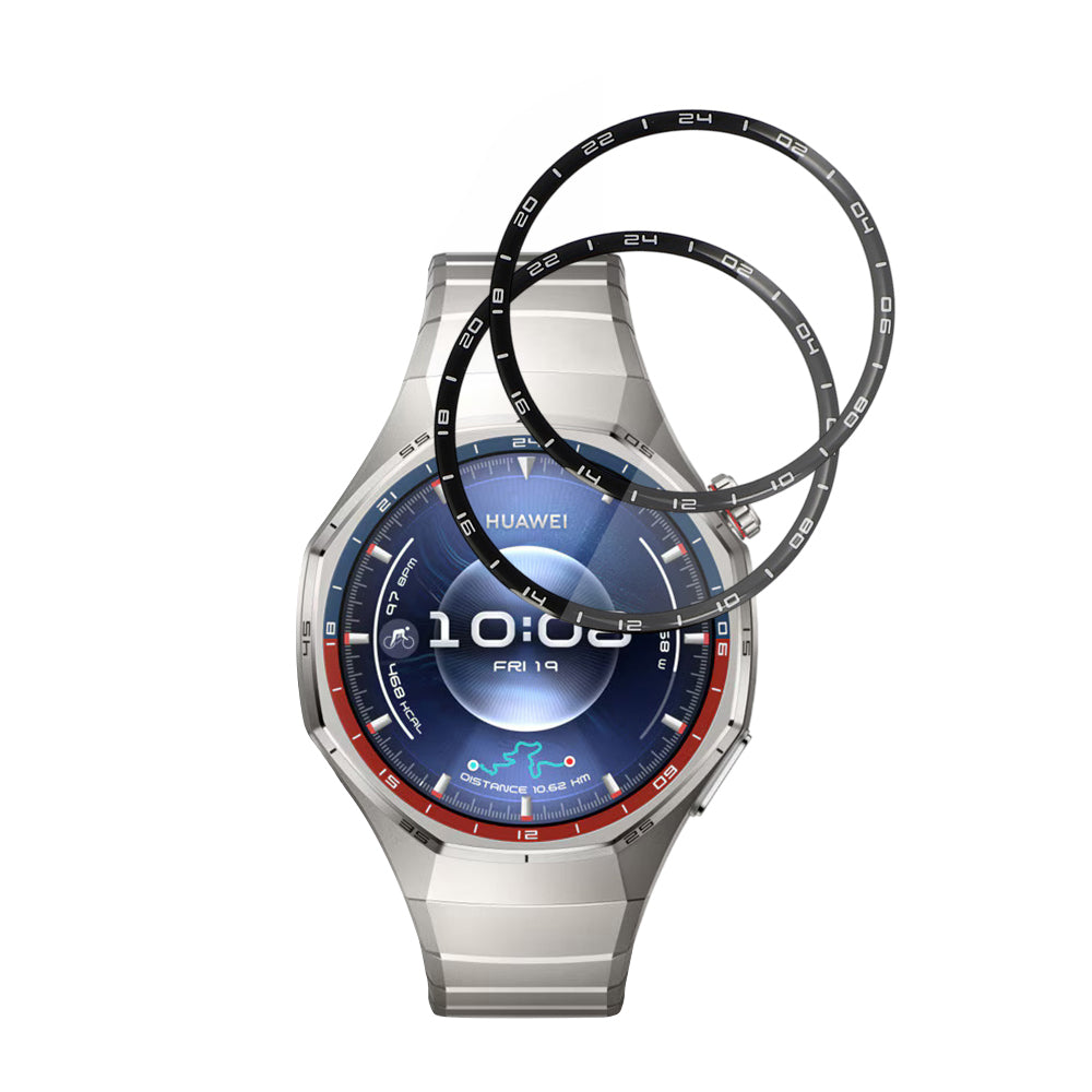 Techsuit Nano Flex -suojakalvo Huawei Watch GT 6 Pro:lle, 2 kappaleen setti, Muovi, Musta