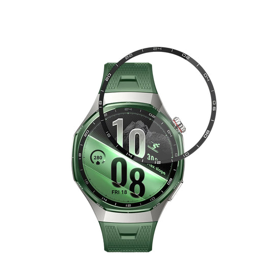 Techsuit Nano Flex -suojakalvo Huawei Watch GT 7 Pro -kellolle, muovia, 2 kpl:n setti, musta