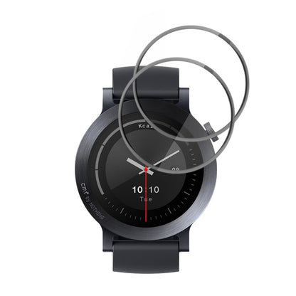 Techsuit Nano Flex -suojakalvo Nothing CMF Watch 3 Prolle, 2 kappaleen setti, Muovi, Musta