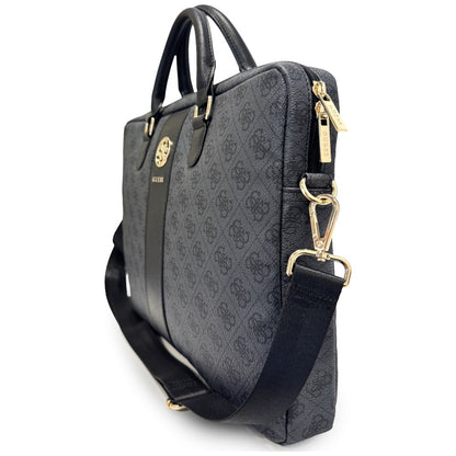 Guess 4G Round Classic Logo -laukku 16 tuuman kannettavalle, musta