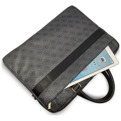 Guess 4G Round Classic Logo -laukku 16 tuuman kannettavalle, musta