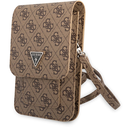 Yleinen puhelinlaukku, Guess, 4G Triangle Logo, Ruskea