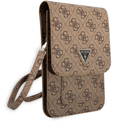 Yleinen puhelinlaukku, Guess, 4G Triangle Logo, Ruskea